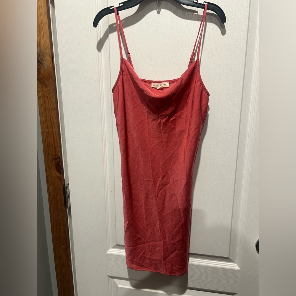 Aeropostle Red Spaghetti Strap Mini Dress NWT